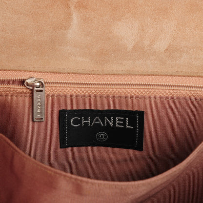 Chanel Suede Square Quilted Mademoiselle Flap Beige 6 of 7