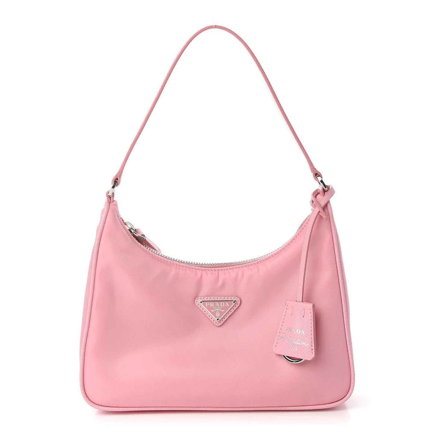 Re-Nylon Saffiano Mini Re-Edition 2005 Bag Rosa