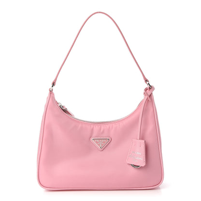 Prada Re-Nylon Saffiano Mini Re-Edition 2005 Bag Rosa 1 of 10