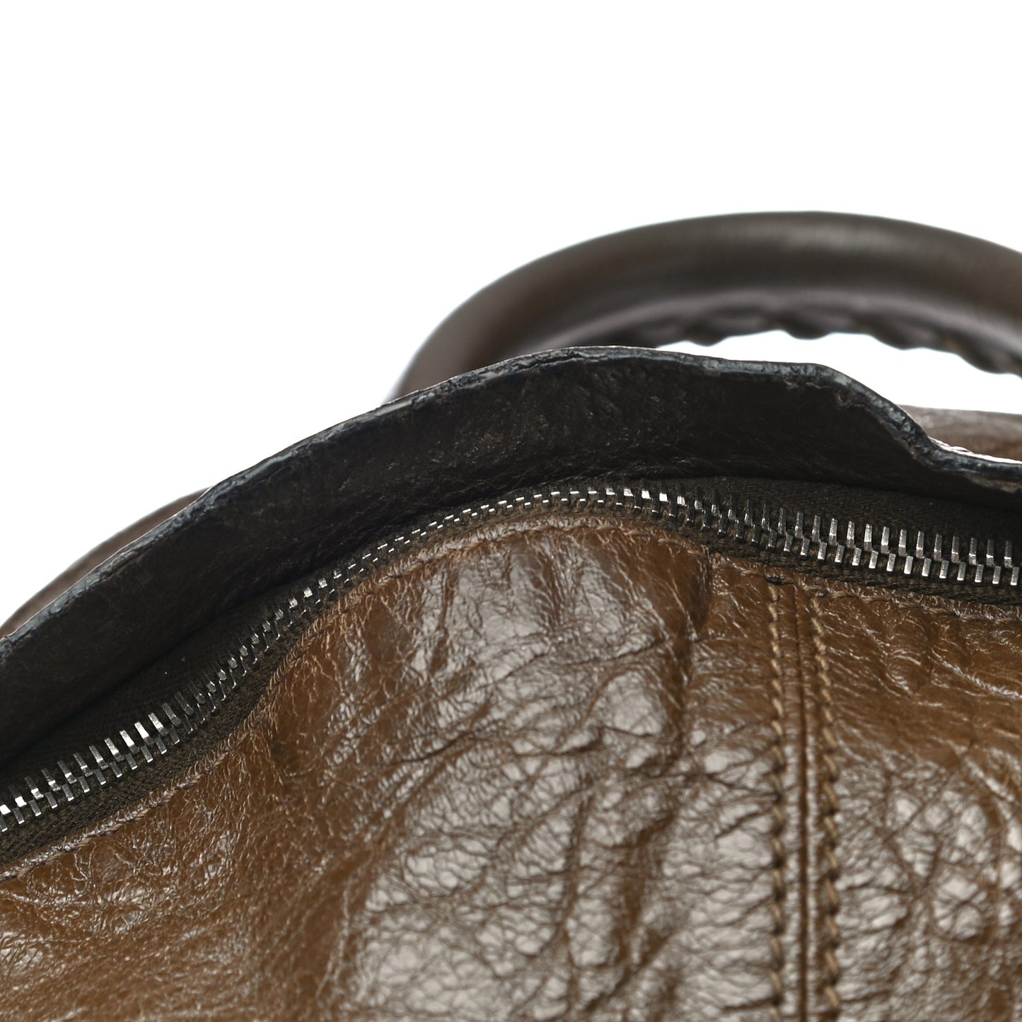 Agneau Classic Silver Hardware Backpack Brown