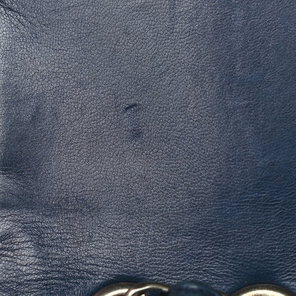 Chanel Matte Alligator Jumbo Single Flap Blue 11 of 12