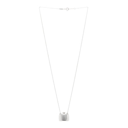 Tiffany Sterling Silver Elsa Peretti Square Bottle Pendant Necklace 3 of 4