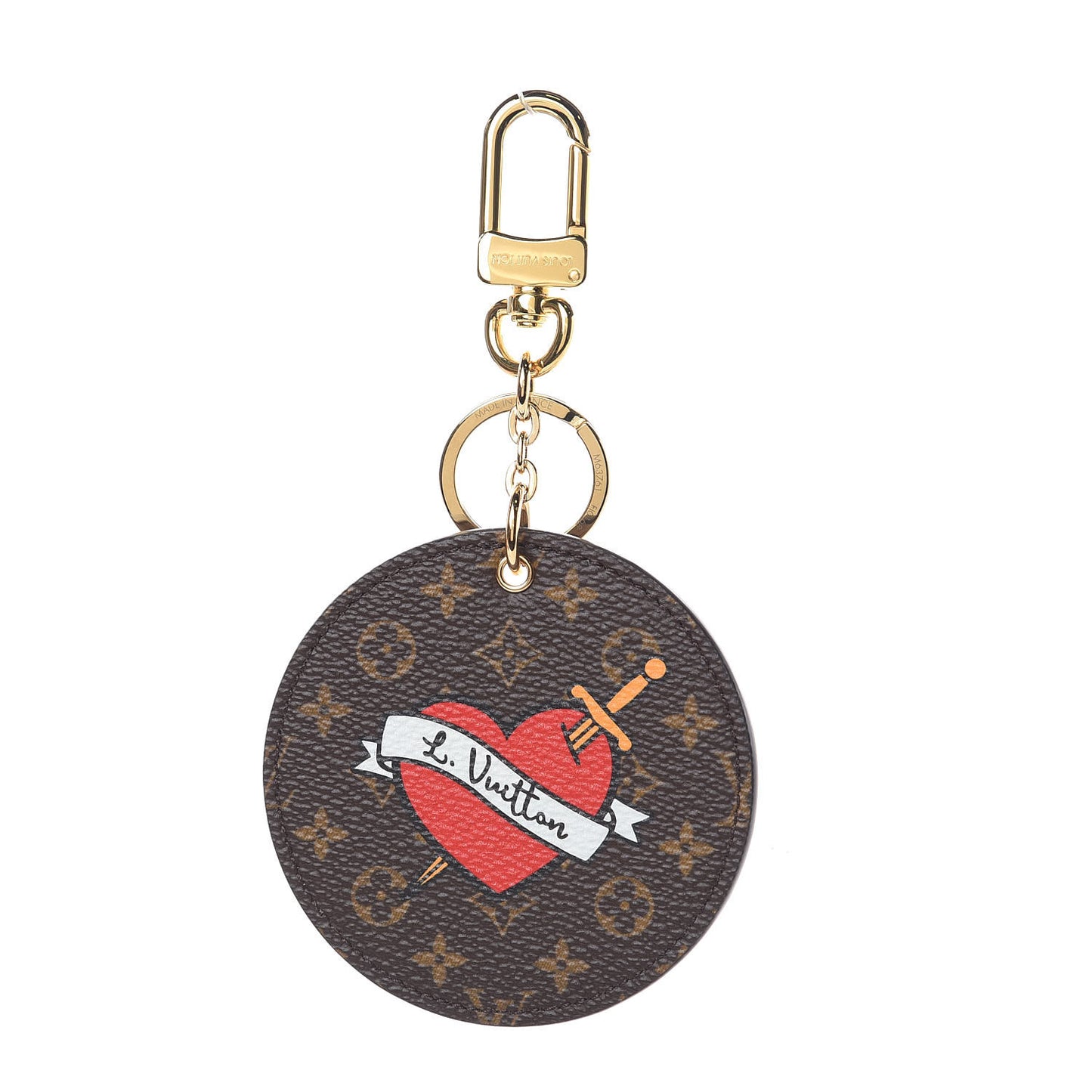 Monogram Stories Bag Charm Key Holder
