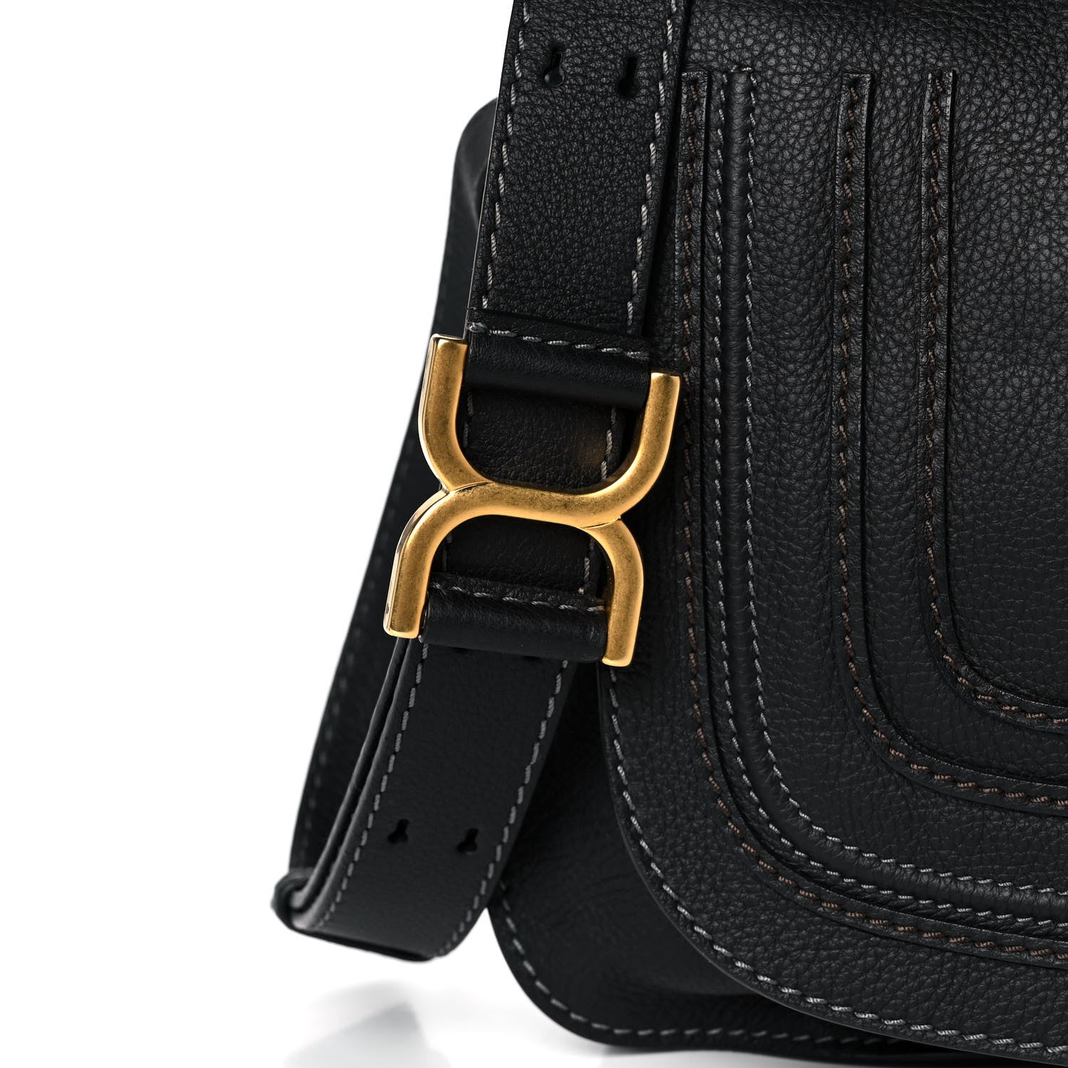 Chloe Calfskin Medium Marcie Top Handle Bag Black 9 of 12