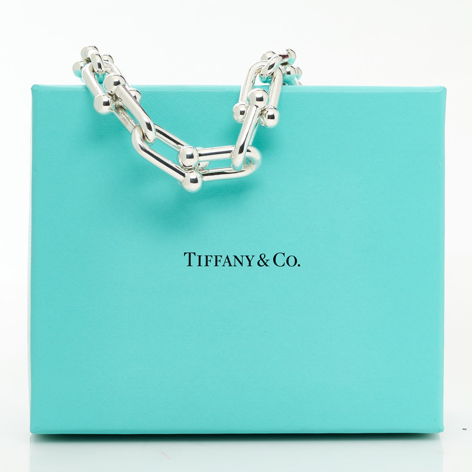 Tiffany Sterling Silver HardWear Graduated Link Necklace 6 of 6