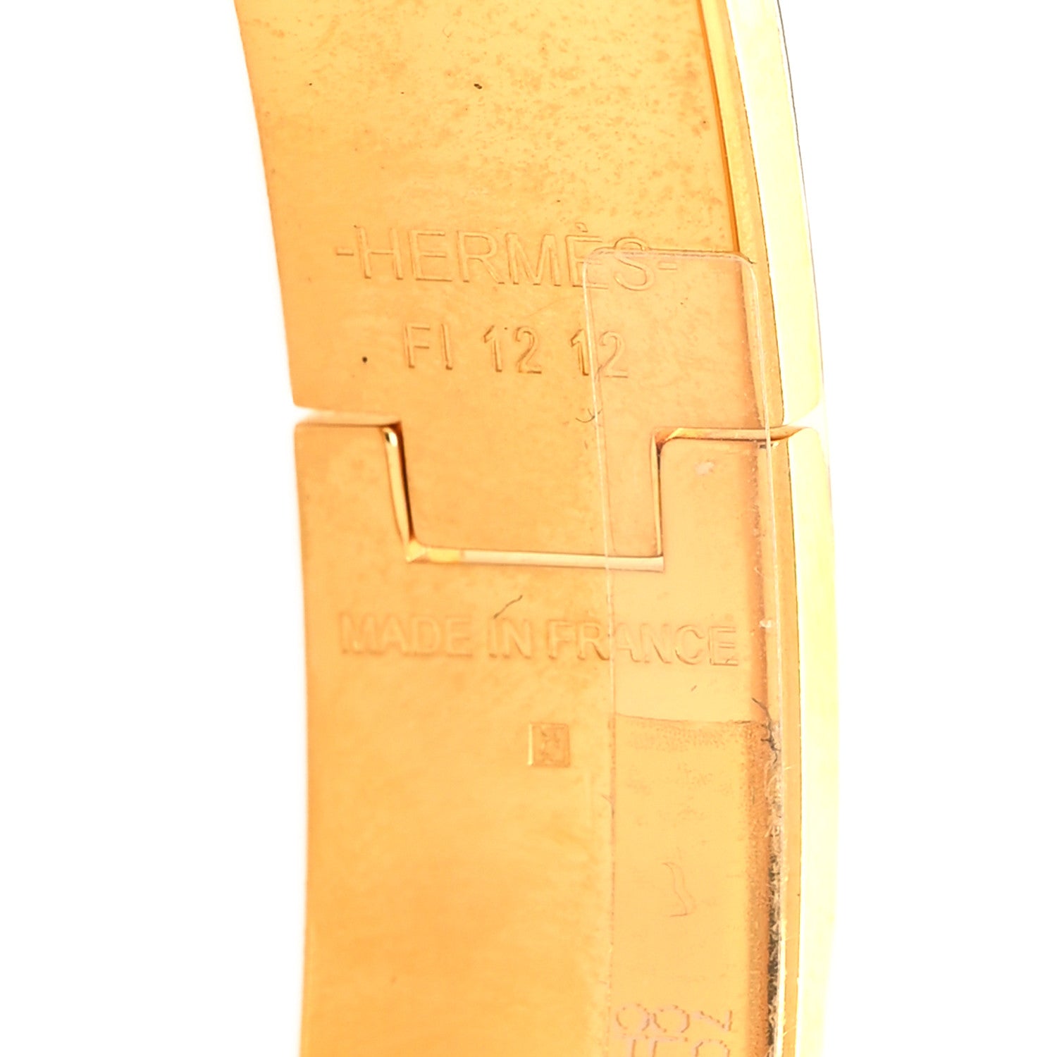 Hermes Enamel Narrow Clic Clac H Bracelet GM Bleu Lin 5 of 5