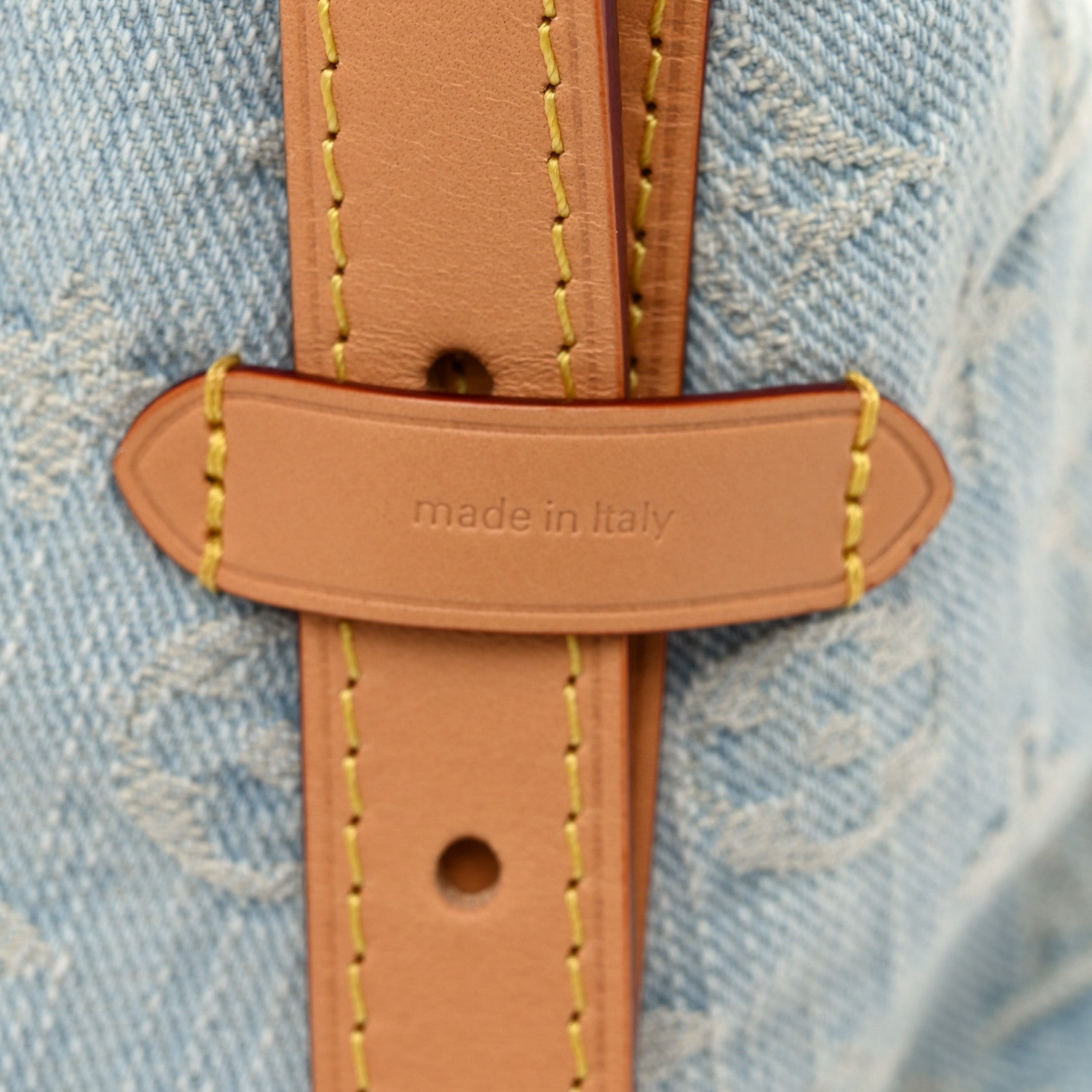 Louis Vuitton Monogram Denim CarryAll PM Sky Blue 8 of 10