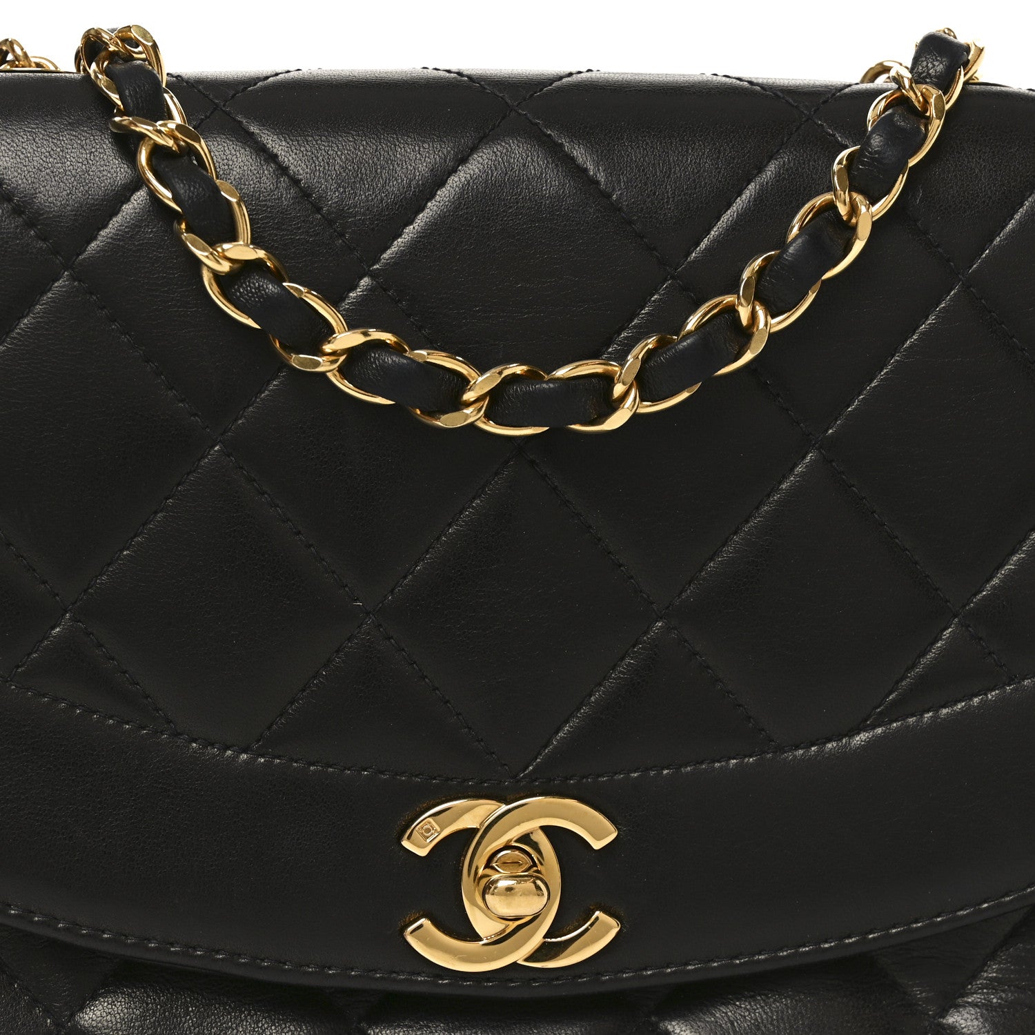 Chanel Lambskin Quilted Small Single Flap Black 7 of 9