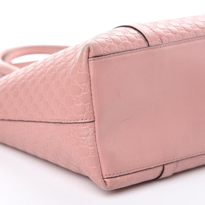 Gucci Soft Microguccissima Small Zippered Satchel Soft Pink 8 of 19