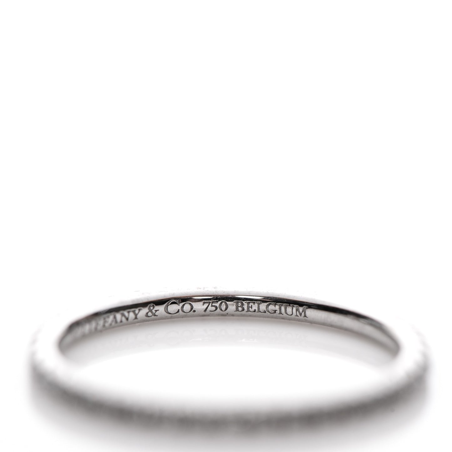 18K White Gold Diamond Metro Ring 4.5