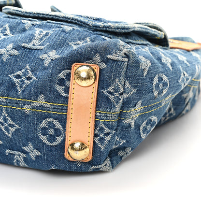 Louis Vuitton Monogram Denim Baggy PM Blue 9 of 12