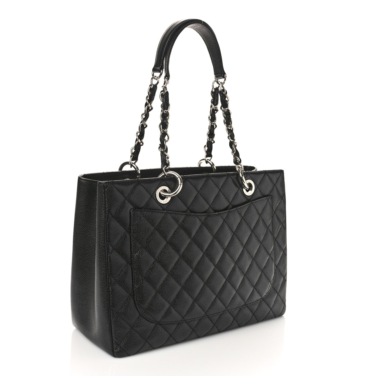 Chanel Caviar Quilted Grand Shopping Tote GST Black 3 of 9