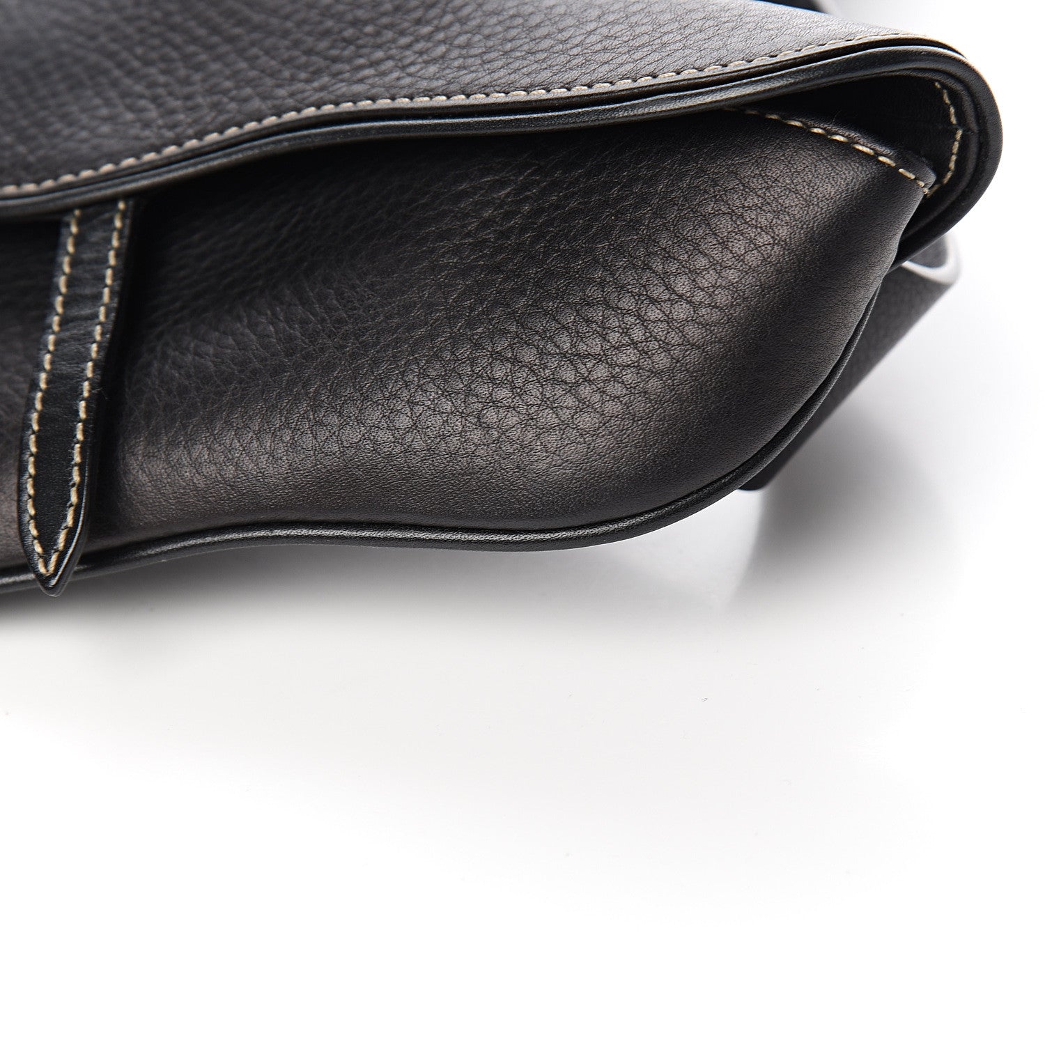 Christian Dior Grained Calfskin Saddle Belt Bag Black 8 of 11