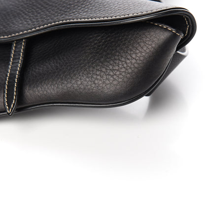 Christian Dior Grained Calfskin Saddle Belt Bag Black 8 of 11