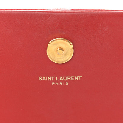 Saint Laurent Smooth Calfskin Medium Classic Monogram Kate Tassel Satchel New Lipstick 7 of 12