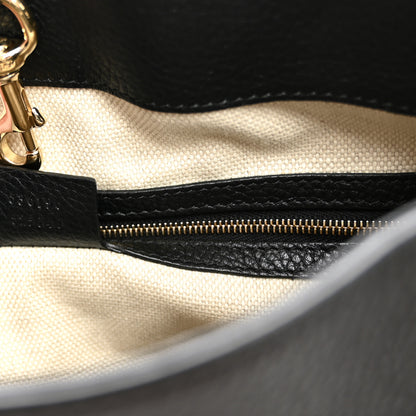 Gucci Pebbled Calfskin Medium Soho Chain Shoulder Bag Black 7 of 10