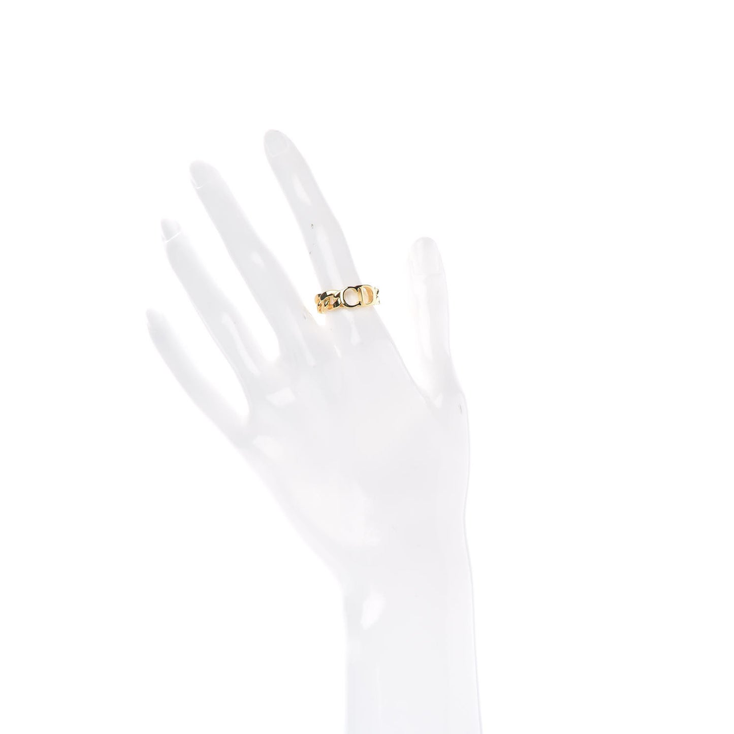 Metal Danseuse Etoile Chain Ring M Gold