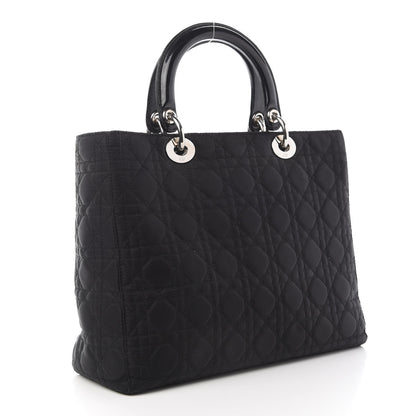 Christian Dior Nylon Cannage Large Lady Dior Black 2 of 11