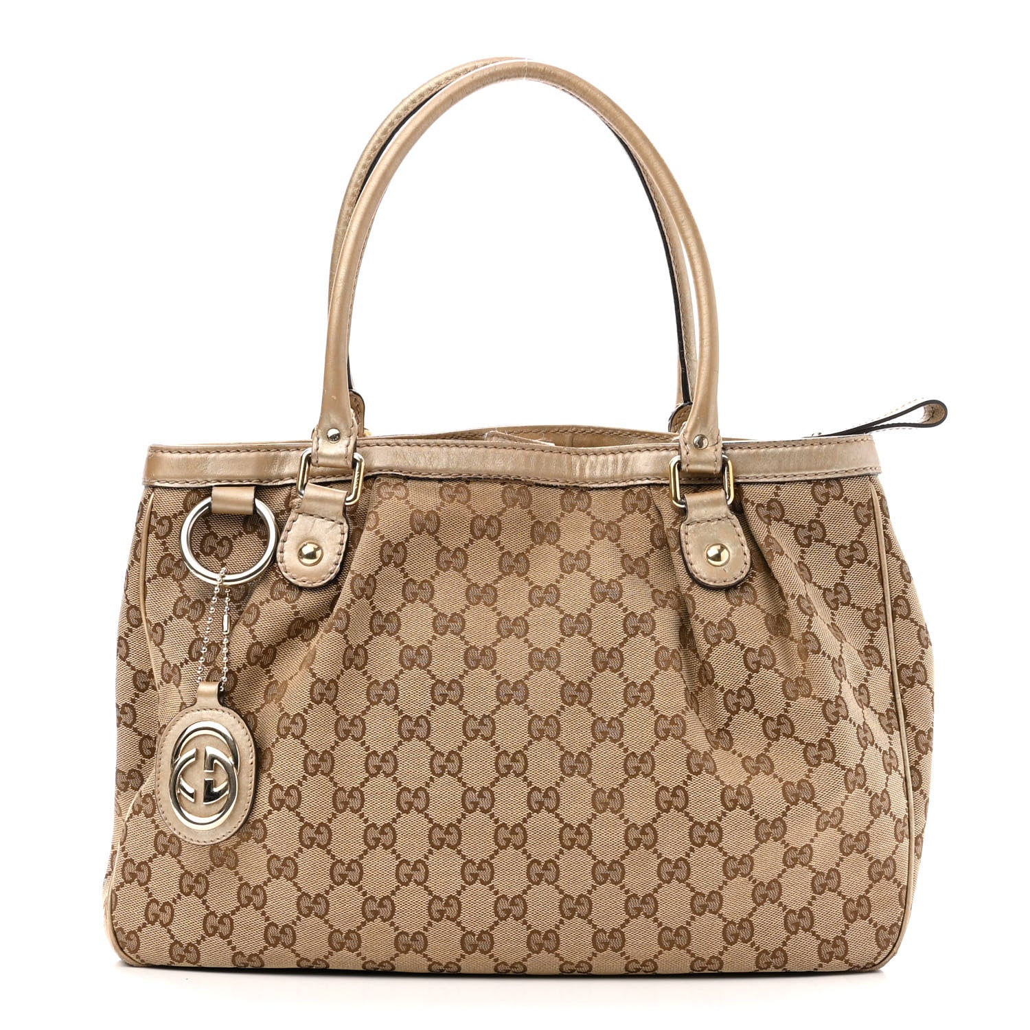 Gucci Monogram Medium Sukey Top Handle Tote Off White 1 of 13