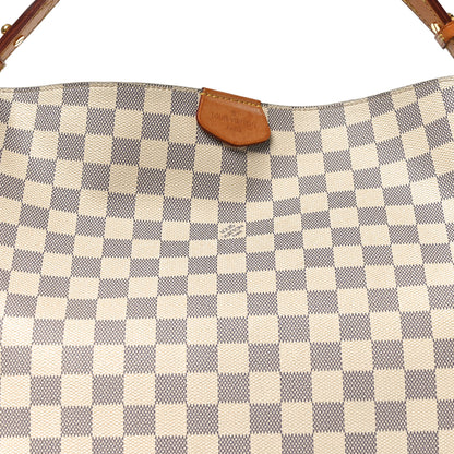 Louis Vuitton Damier Azur Graceful MM Rose Ballerine 7 of 10