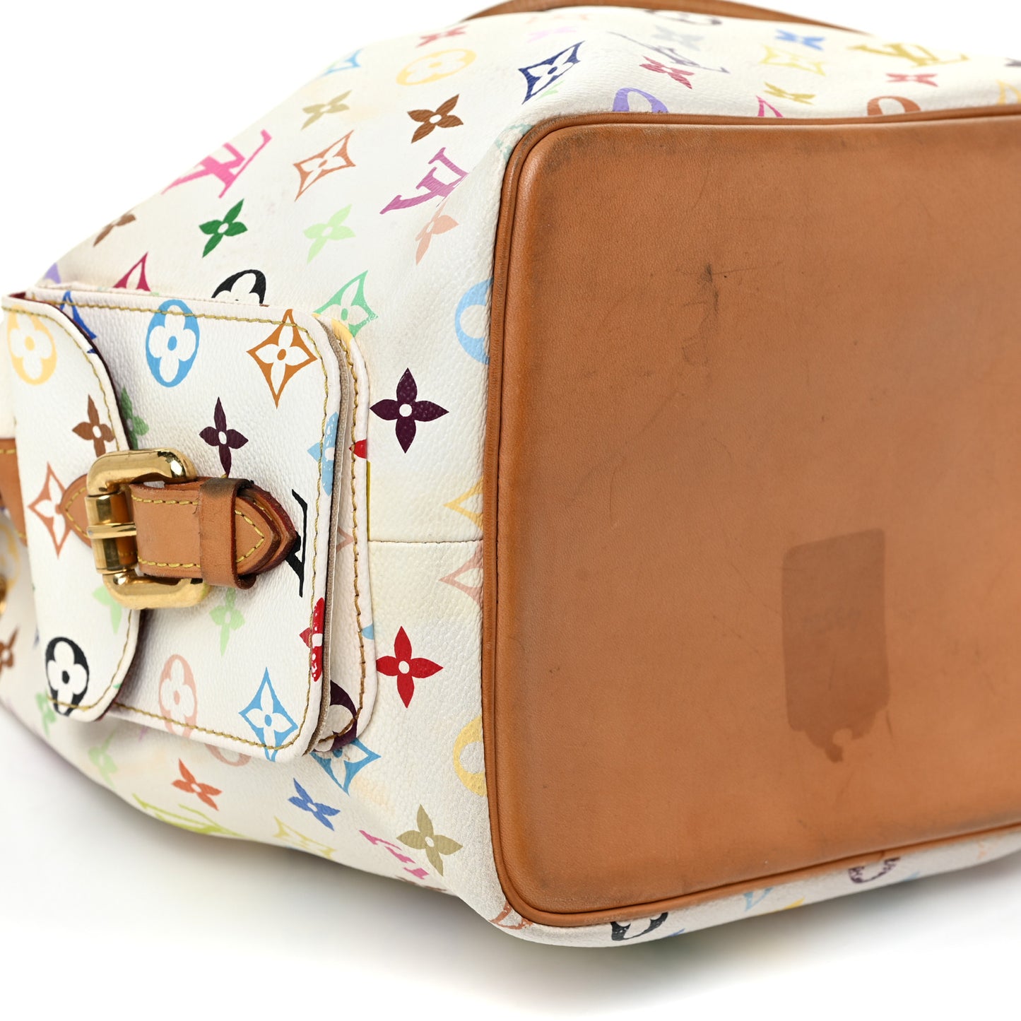 Monogram Multicolor Petit Noe White