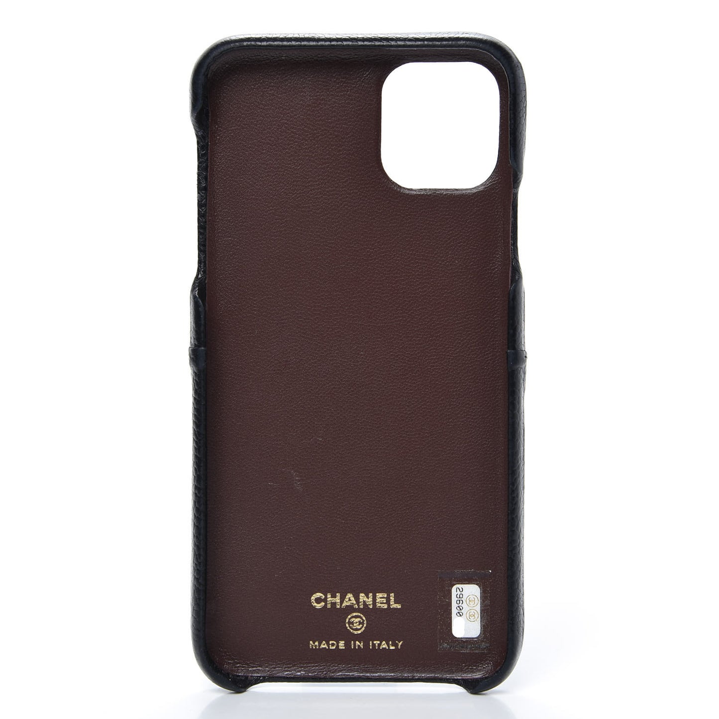 Caviar Quilted iPhone 11 Max Tech Case Black Burgundy