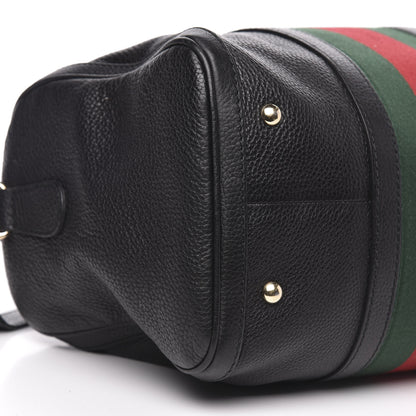 Gucci Calfskin Vintage Web Medium Boston Black 9 of 13