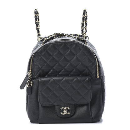 Chanel Caviar Quilted Medium Zip Around Backpack Black 1 of 9