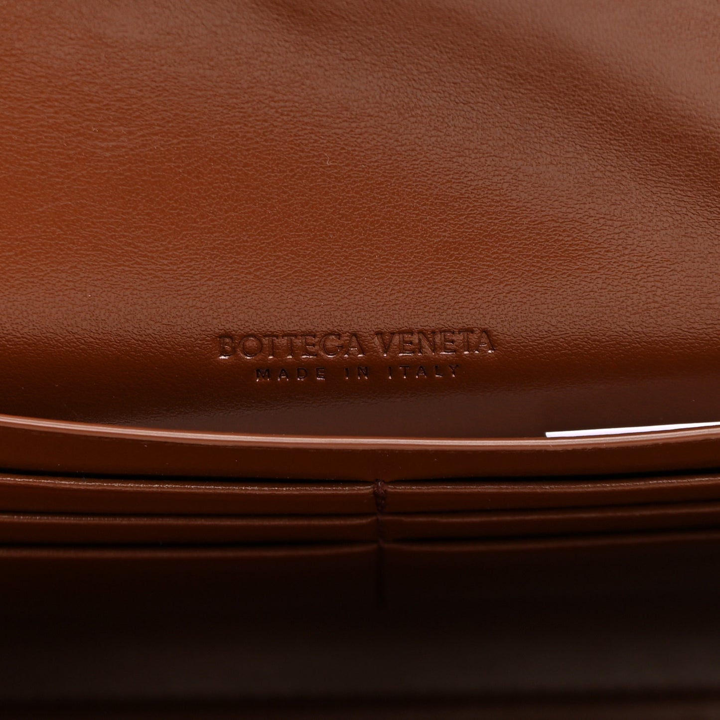 Nappa Intrecciato Long Andiamo Top Handle Clutch Sapele