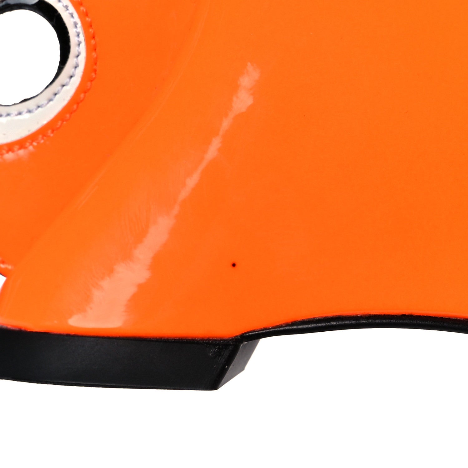 Prada Patent Flame Wedge Sandals 36.5 Arancio Fluo 9 of 11