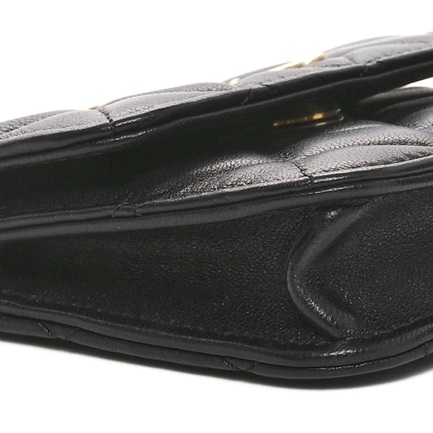 Chanel Lambskin Quilted Pearl Crush Clutch With Chain Black 10 of 12