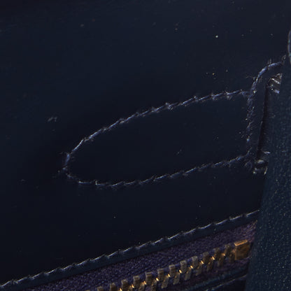Hermes Box Kelly Sellier 32 Indigo 12 of 33