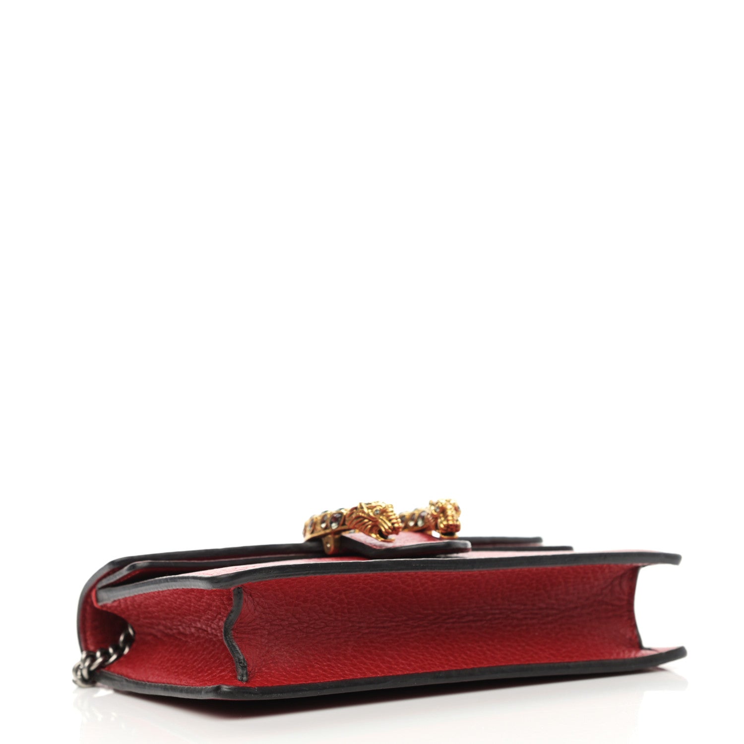 Gucci Calfskin Super Mini Dionysus Shoulder Bag Hibiscus Red 4 of 11