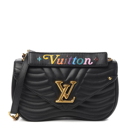 Louis Vuitton Calfskin New Wave Chain MM Black 1 of 8