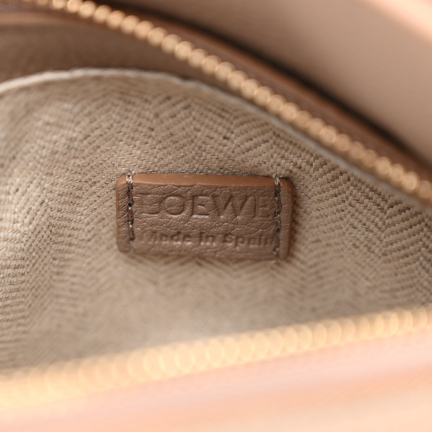 Calfskin Mini Puzzle Edge Bag Sand