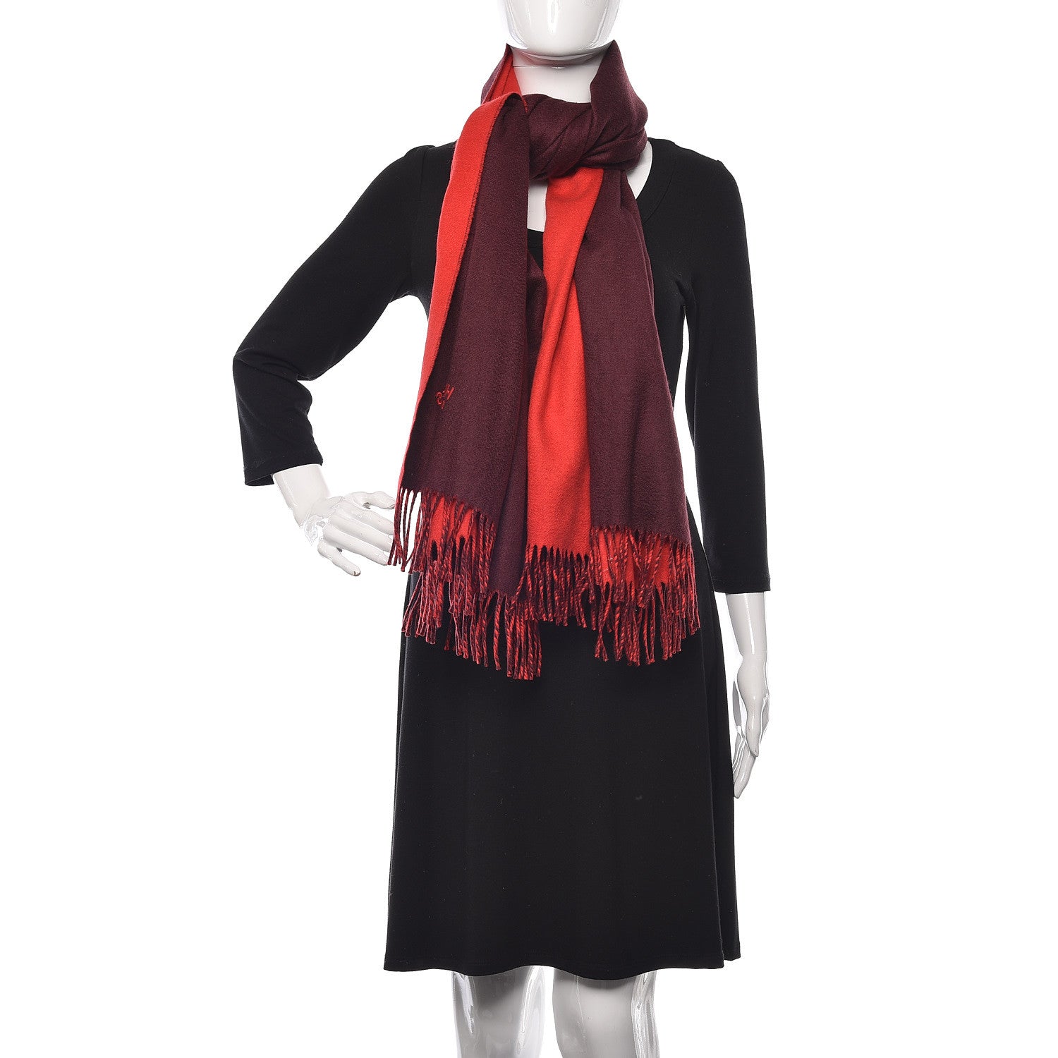 Hermes Cashmere Broderie Scarf 2 of 4