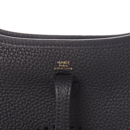 Hermes Taurillon Clemence Evelyne TPM Black 7 of 12
