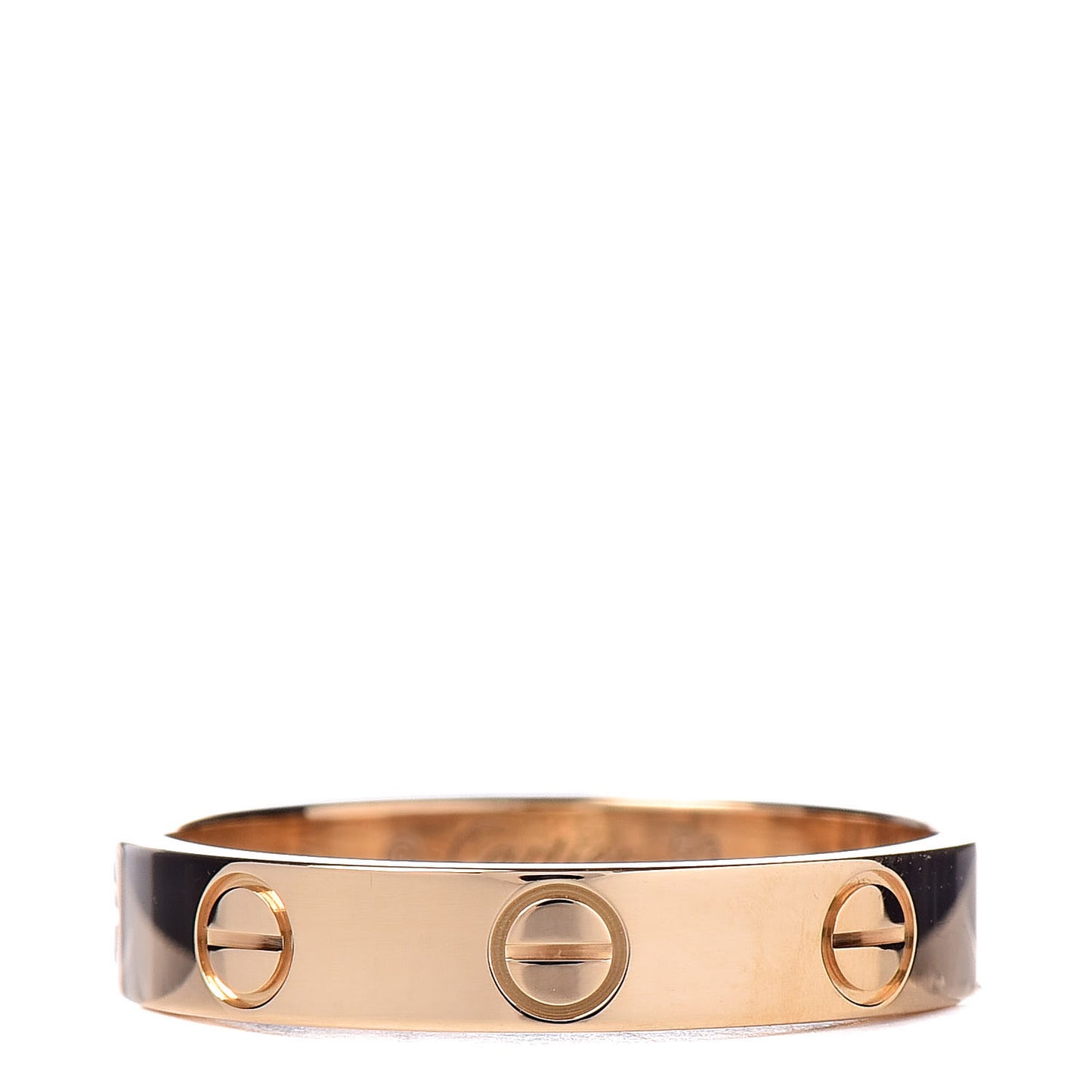 18K Yellow Gold 3.5mm LOVE Wedding Band Ring 53 6.25