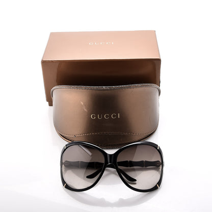 Gucci Oversized Oval Bamboo Sunglasses 3509/S Black 8 of 8