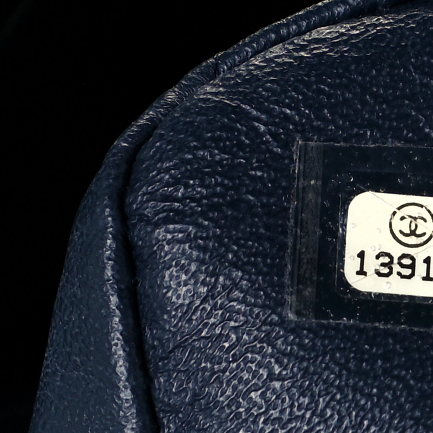 Patent Quilted Jumbo Single Flap Navy