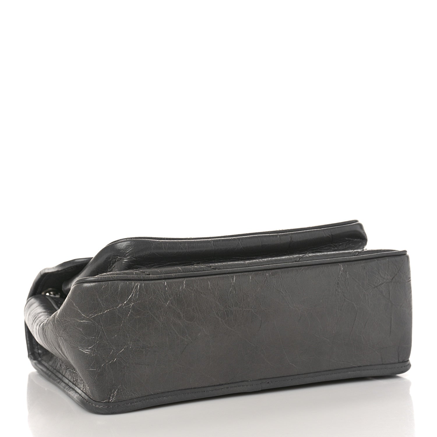 Saint Laurent Crinkled Calfskin Matelasse Monogram Medium Niki Chain Satchel Fog 4 of 9