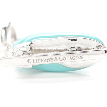 Tiffany Sterling Silver Enamel Ice Skate Charm Blue 3 of 4
