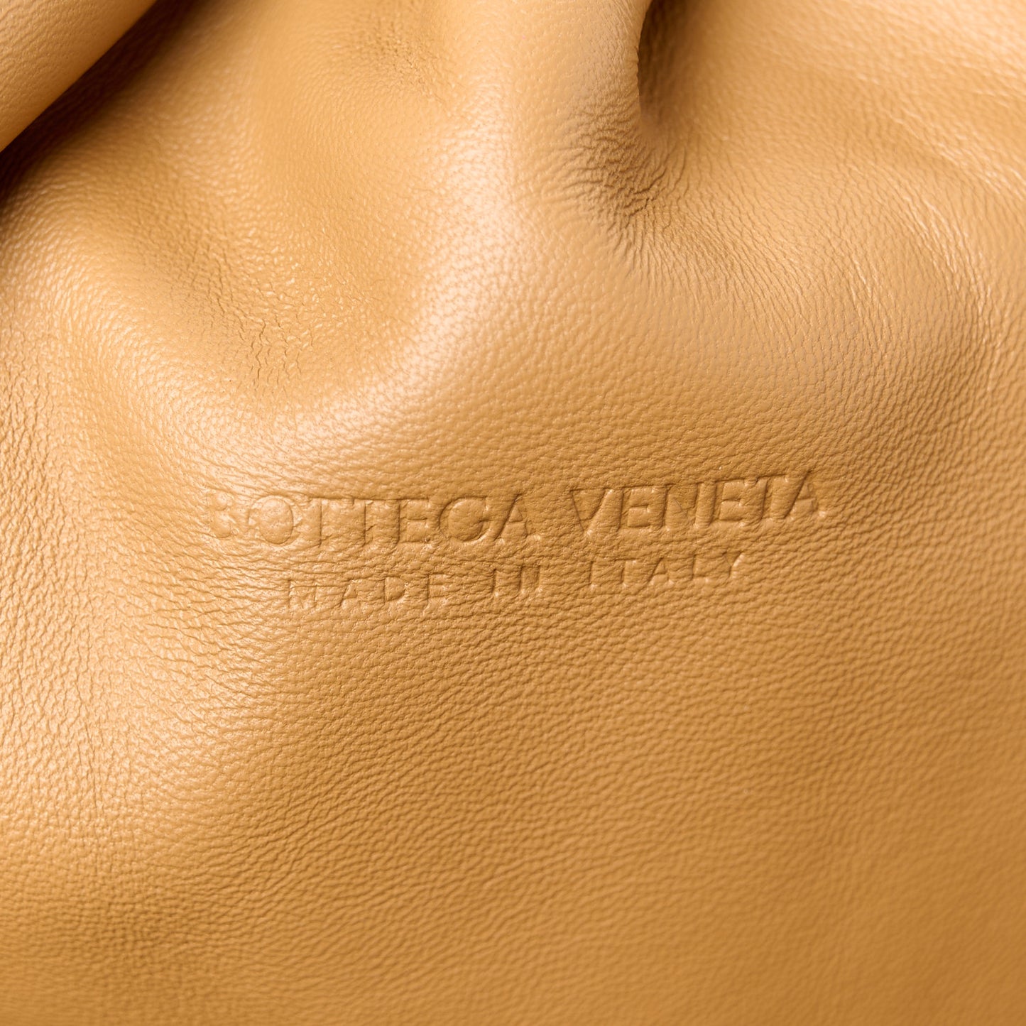 Nappa Maxi Intrecciato The Pouch Oversized Clutch Caramel