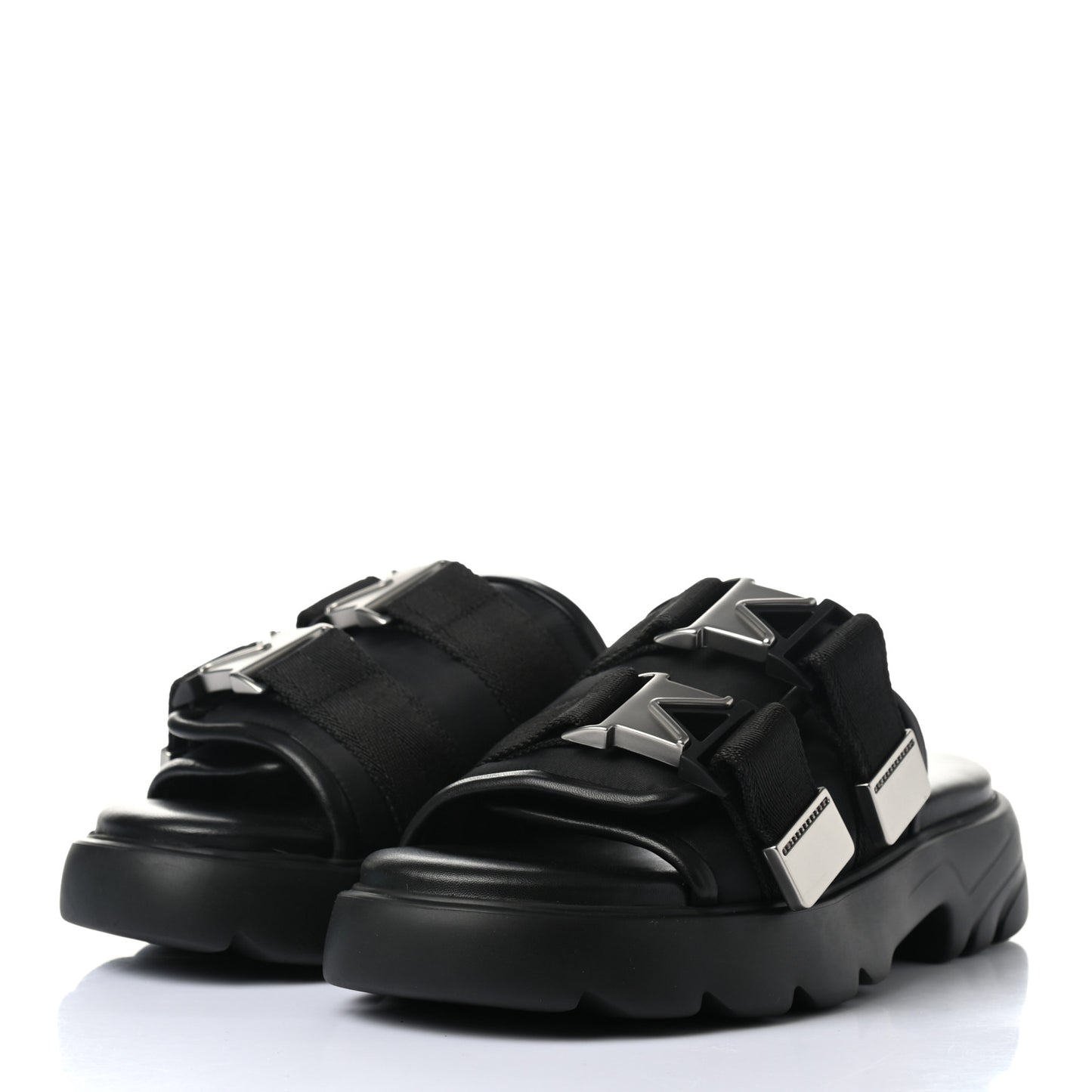 Nappa Flash 45mm Flat Sandals 38 Black
