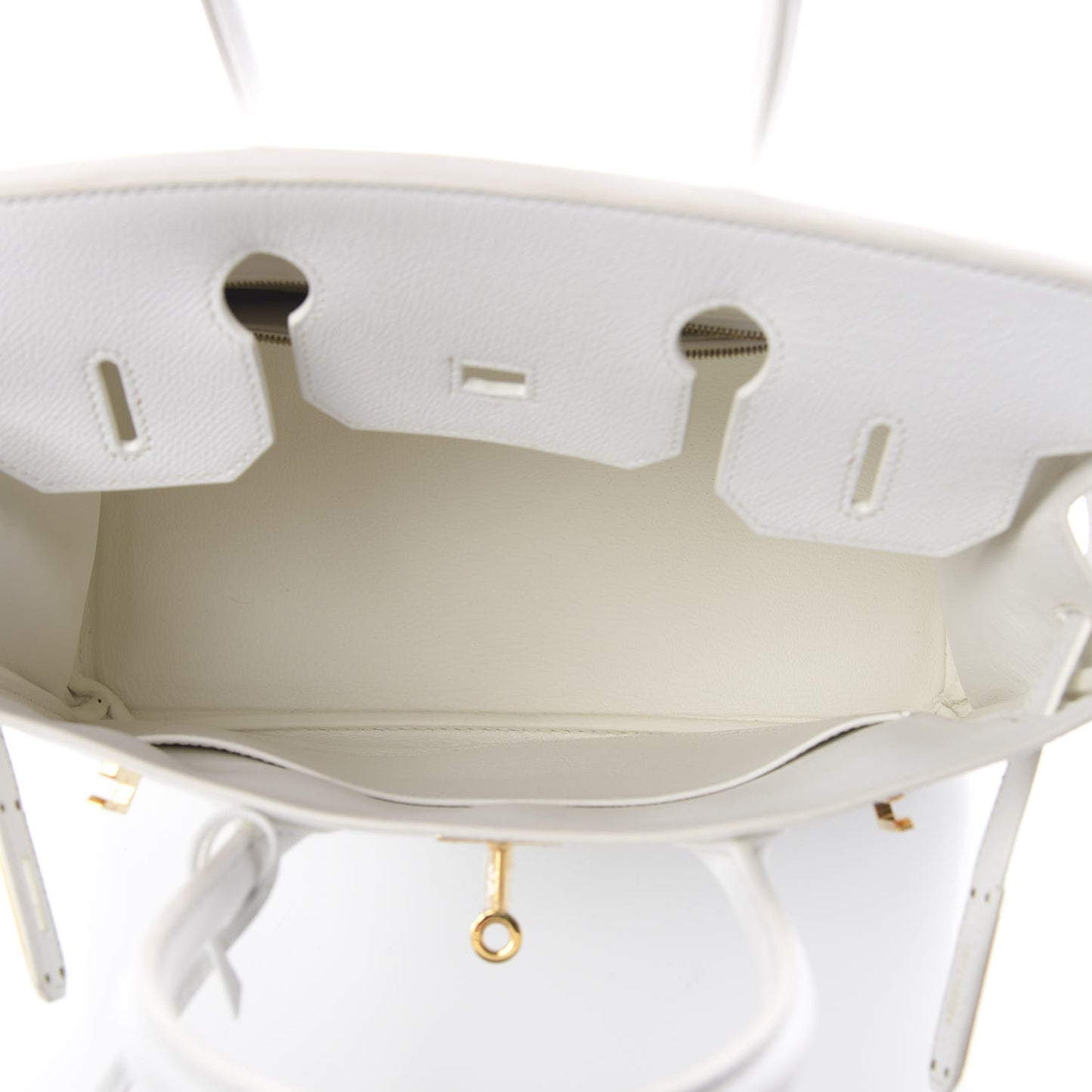 Epsom Birkin 30 White