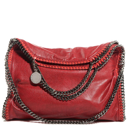Stella McCartney Faux Leather Shaggy Deer Small Falabella Flame 1 of 8