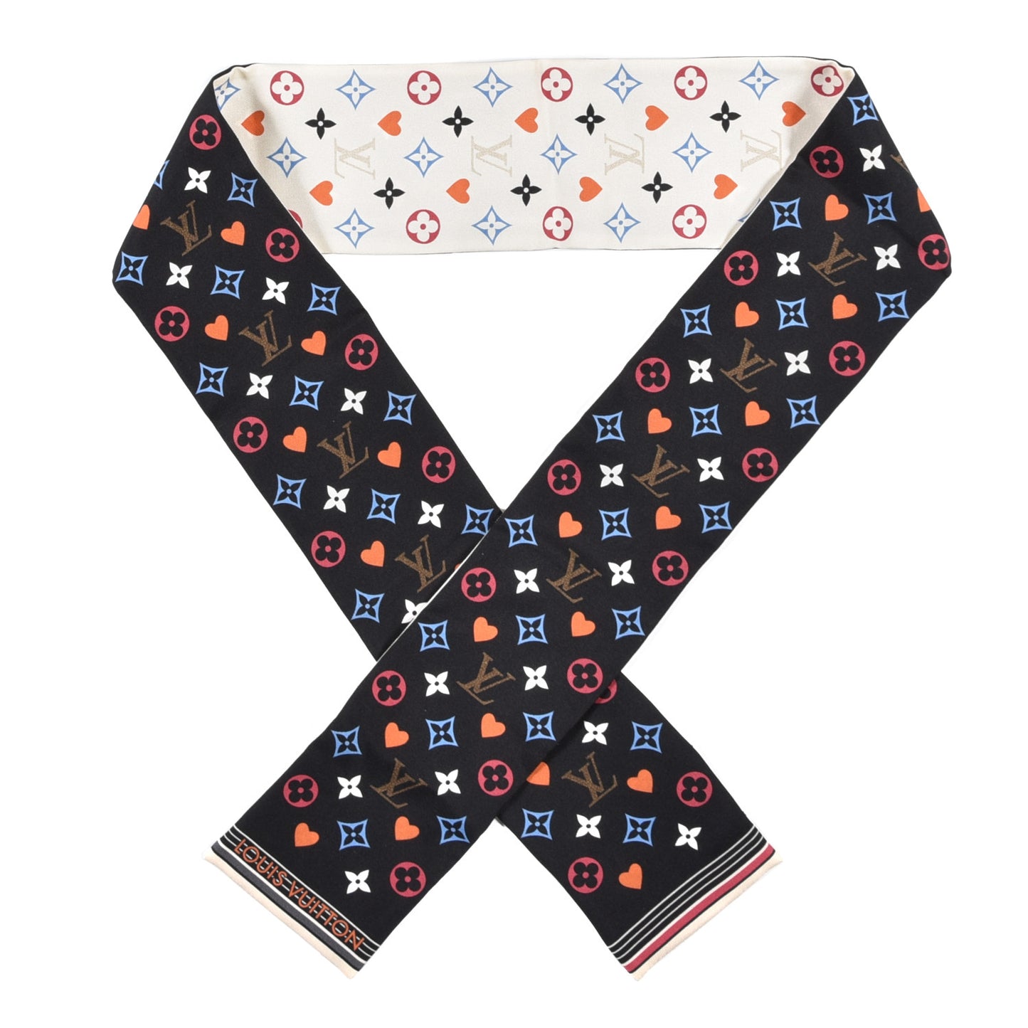 Silk Game On Bandeau Black White