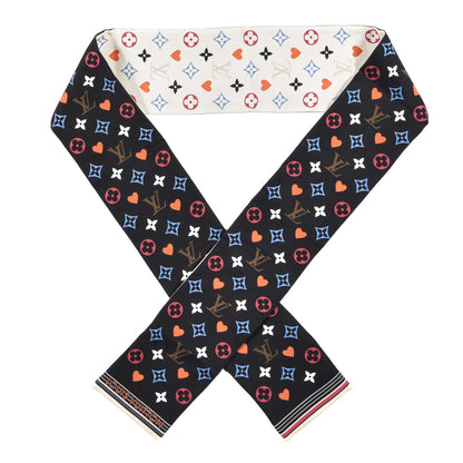 Louis Vuitton Silk Game On Bandeau Black White 1 of 4