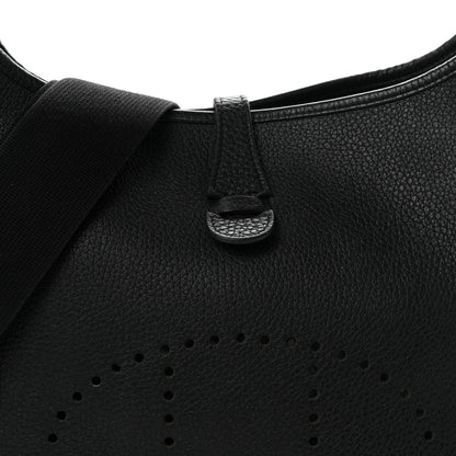 Hermes Taurillon Clemence Evelyne III PM Black 8 of 10