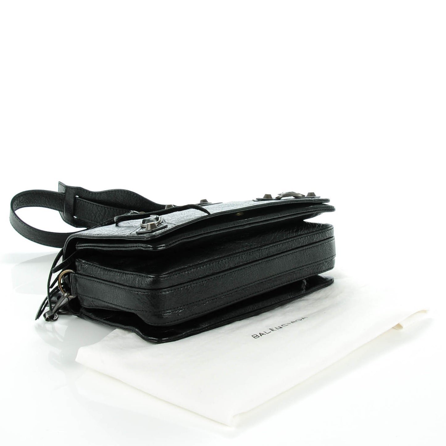 Agneau Classic Hardware Tool Kit Crossbody Black